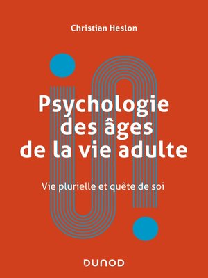 cover image of Psychologie des âges de la vie adulte